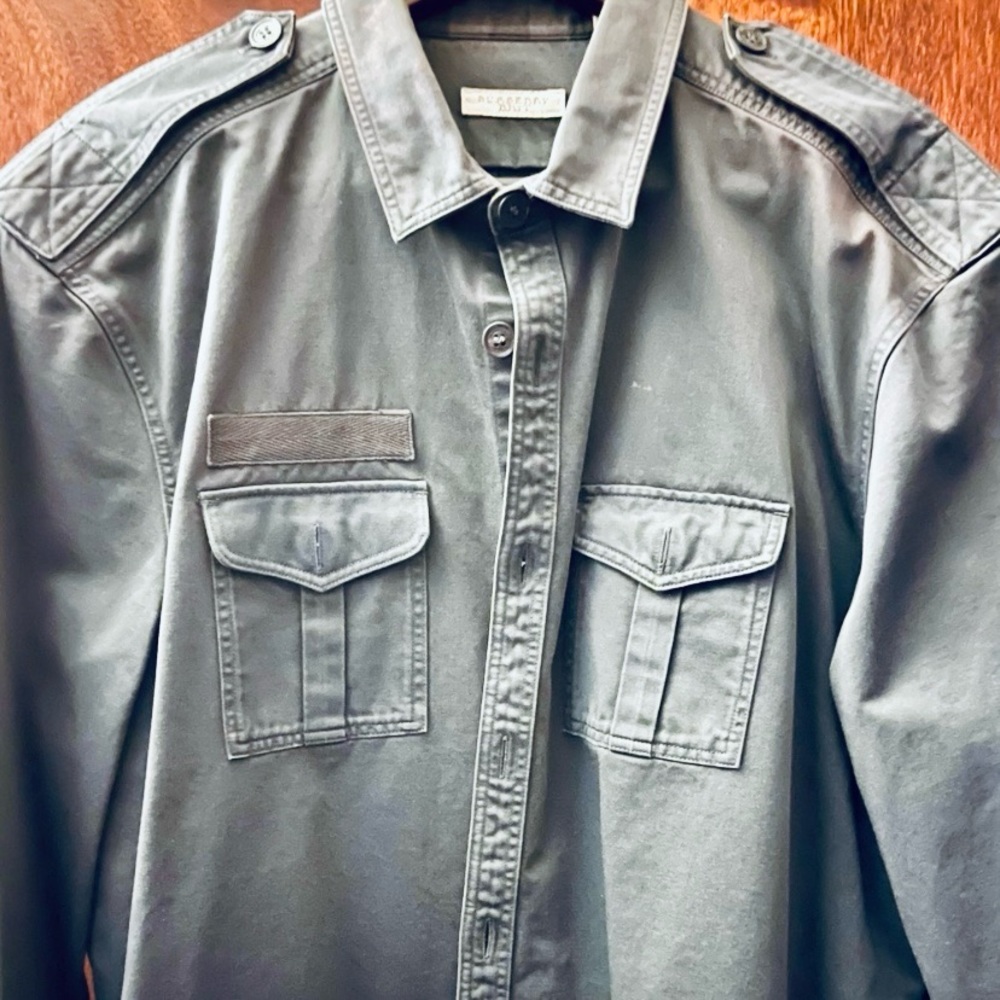 Burberry Military Style Shirt Jacket Bought As Gift H… Gem